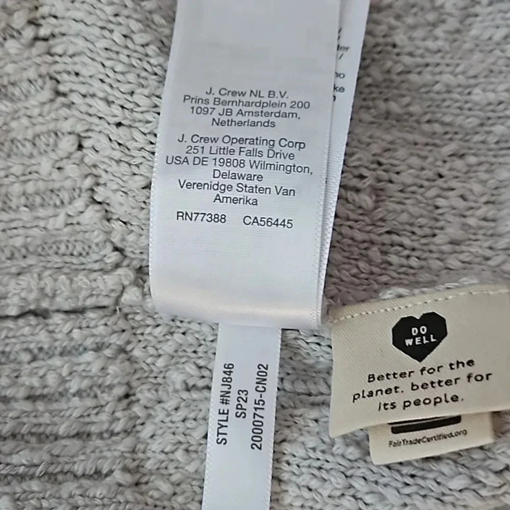 Madewell Cable Knit Tank Top Crop Sweater Light Gray Size‎ M NWT - Picture 8 of 10